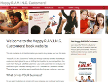 Tablet Screenshot of happyravingcustomers.com
